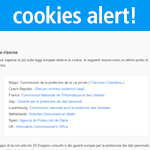 cookies policy barra delle notifiche preview